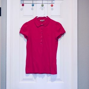 Burberry Polo Shirt - S - Hot Pink